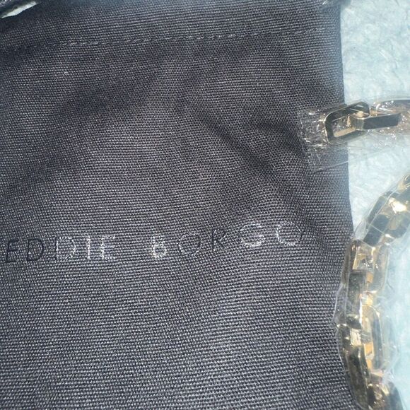 Eddie Borgo Supra Link Hand Carved 12K Gold-Plated Collar Necklace - Picture 2 of 4